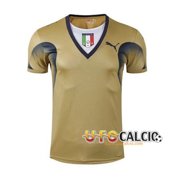 Maglia Calcio Italia Retro Portiere Giallo Coupe du Monde 2006