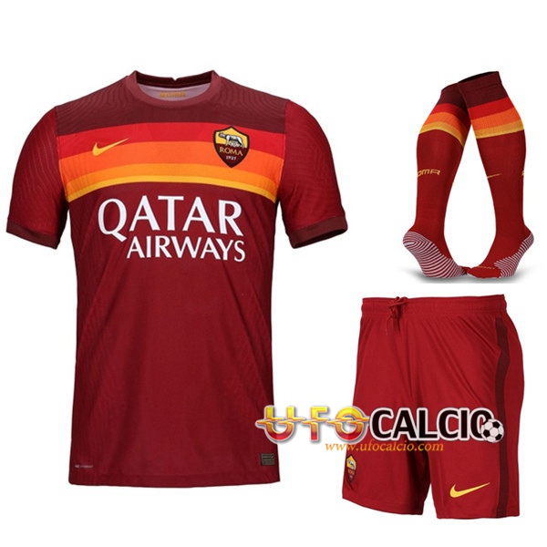 Kit Maglia Calcio AS Roma Prima (Pantaloncini+Calzettoni) 2020 2021