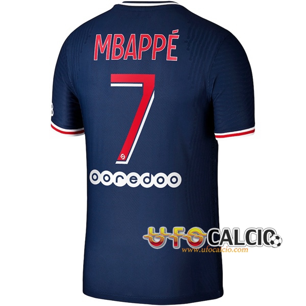 Maglia Calcio PSG (Mbappe 7) Prima 2020 2021