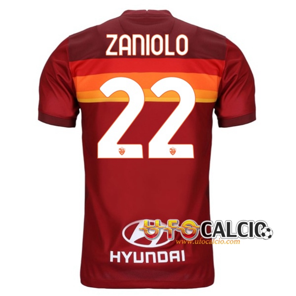 Maglia Calcio AS Roma (ZANIOLO 22) Prima 2020 2021