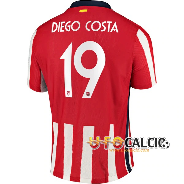 Maglia Calcio Atletico Madrid (Diego Costa 19) Prima 2020 2021