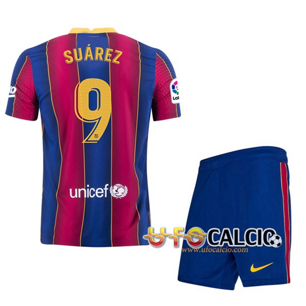 Maglia Calcio FC Barcellona (SUAREZ 9) Bambino Prima 2020 2021