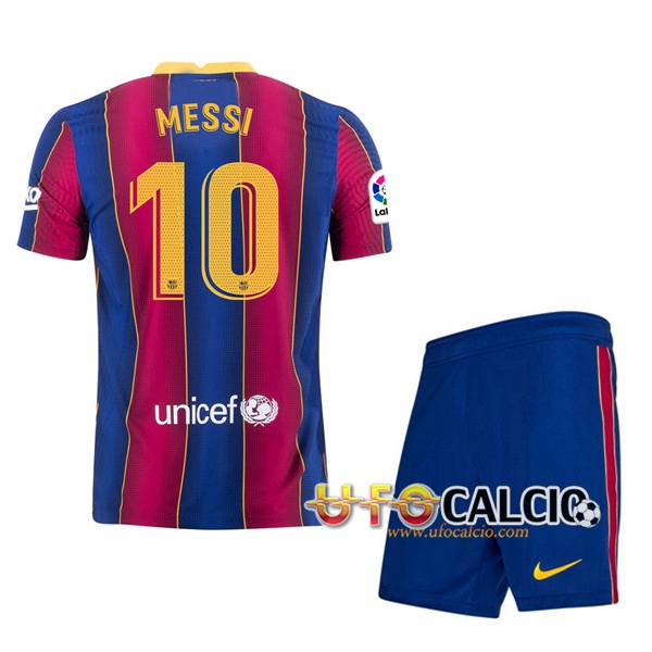 Maglia Calcio FC Barcellona (MESSI 10) Bambino Prima 2020 2021