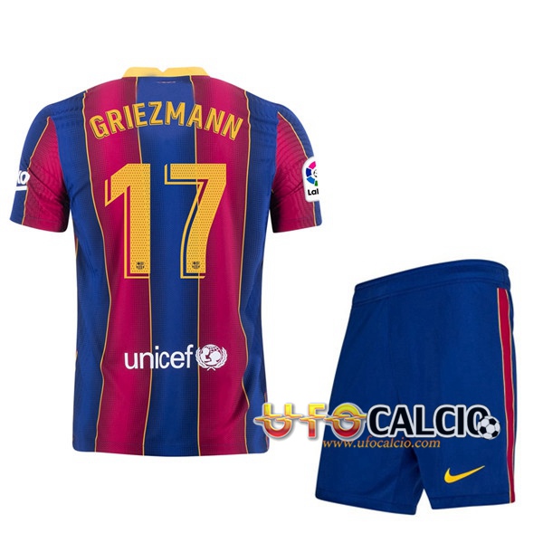 Maglia Calcio FC Barcellona (GRIEZMANN 17) Bambino Prima 2020 2021