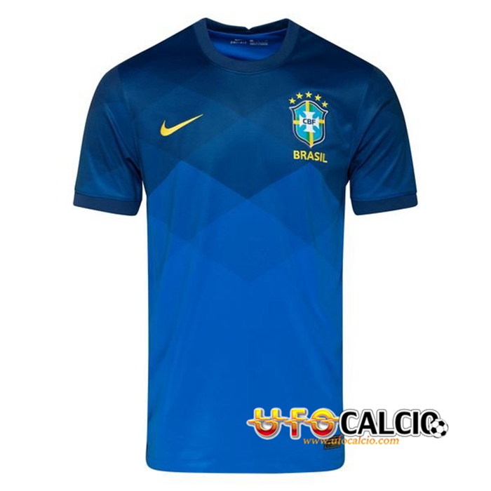 Maglie Calcio Brasile Seconda Blu 2021