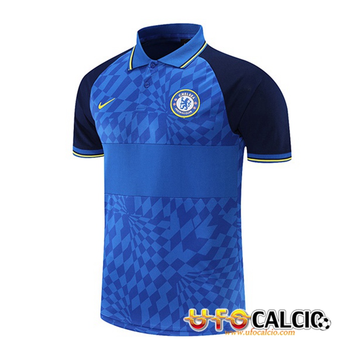 Maglia Polo FC Chelsea Blu/Nero 2021/2022
