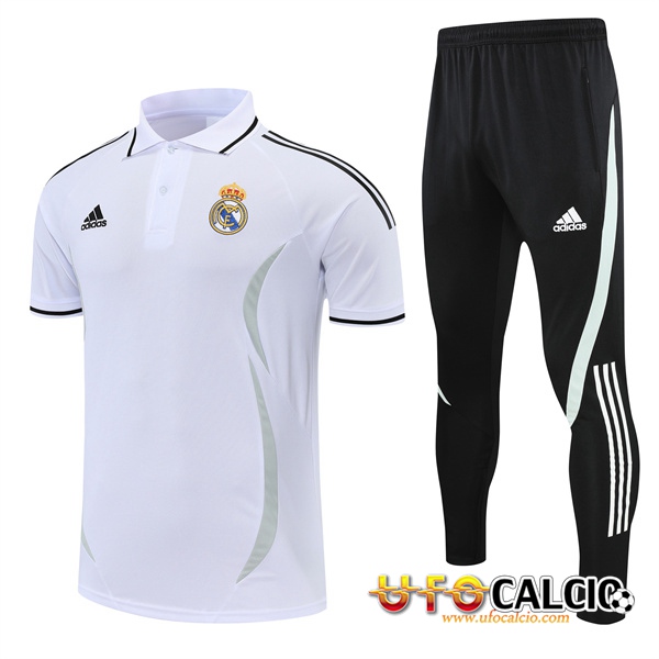 Kit Maglia Polo Real Madrid Bianco 2022/2023