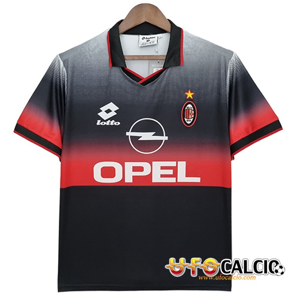 Maglie Calcio AC Milan Retro Nero 1995/1996