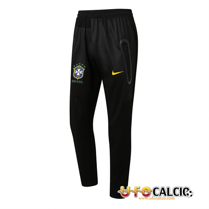 Pantaloni Da Allenamento Brasile Nero 2022/2023 -02