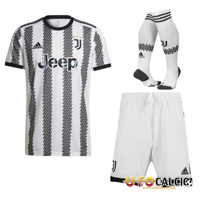 Kit Maglia Juventus Prima (Pantaloncini + Calzini) 2022/2023