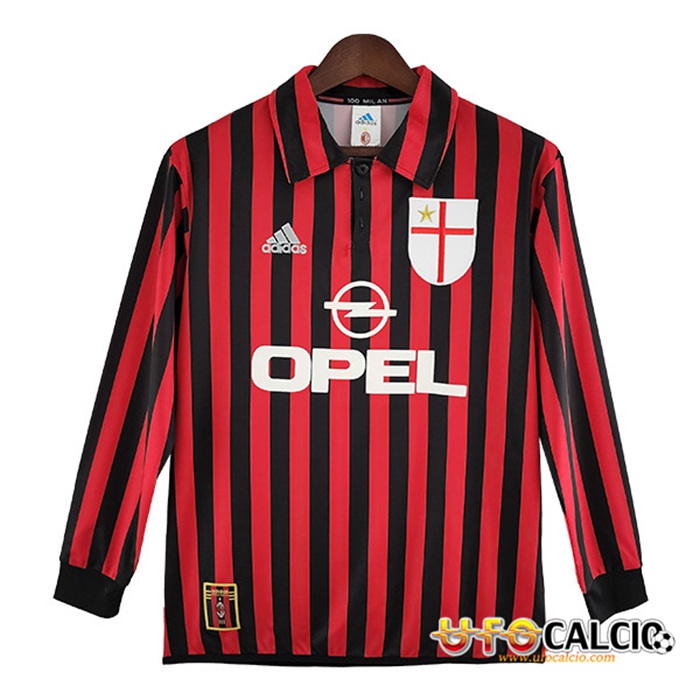 Maglie Calcio AC Milan Retro Prima Manica Lunga 1999/2000