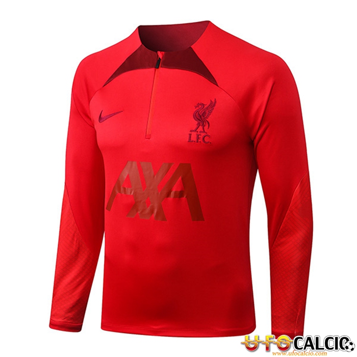Crea La Tua Felpa Allenamento FC Liverpool Rosso 2022 2023