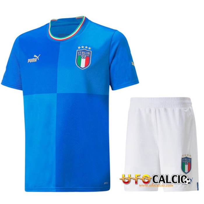 Maglie Calcio Italia Prima + Pantaloncini Coppa Del Mondo 2022