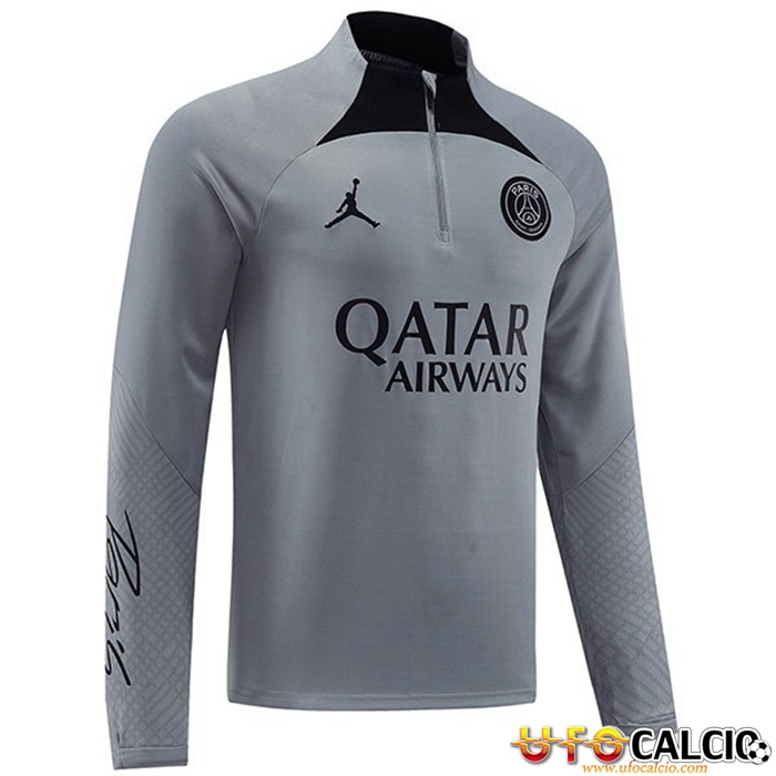 Vendita Felpa Allenamento PSG Grigio 2022 2023