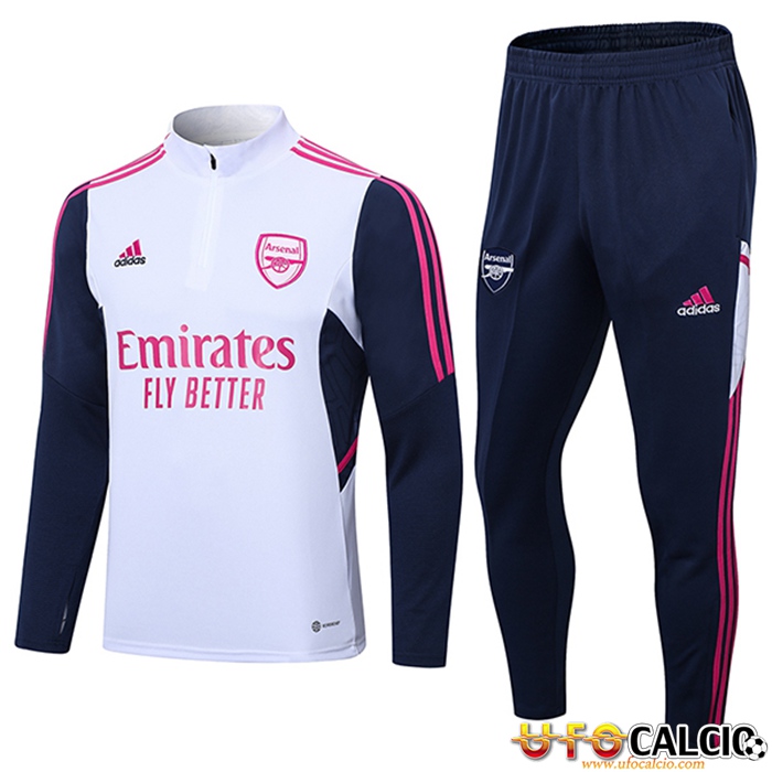 Offerta Insieme Tuta Calcio Arsenal Bianco 2022 2023