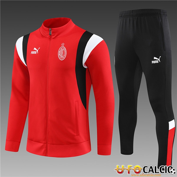 Offerta Insieme Tuta Calcio Giacca AC Milan Bambino Rosso 2023 2024