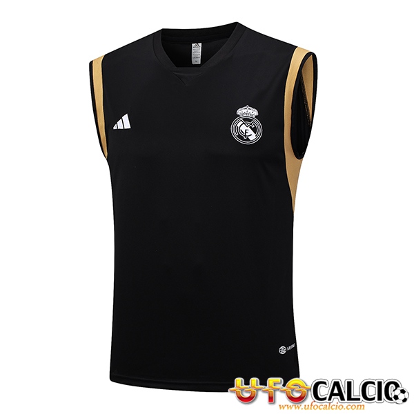 Canotta Allenamento Real Madrid Nero 2023 2024 03 A Poco Prezzo Originali