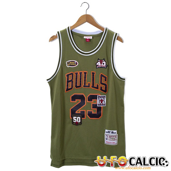 Maglia Chicago Bulls (JORDAN #23) 2023/24 Verde Prezzo Replica
