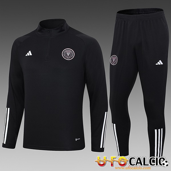 Insieme Tuta Calcio Inter Miami CF Bambino Nero 2023/2024 Prezzo Replica