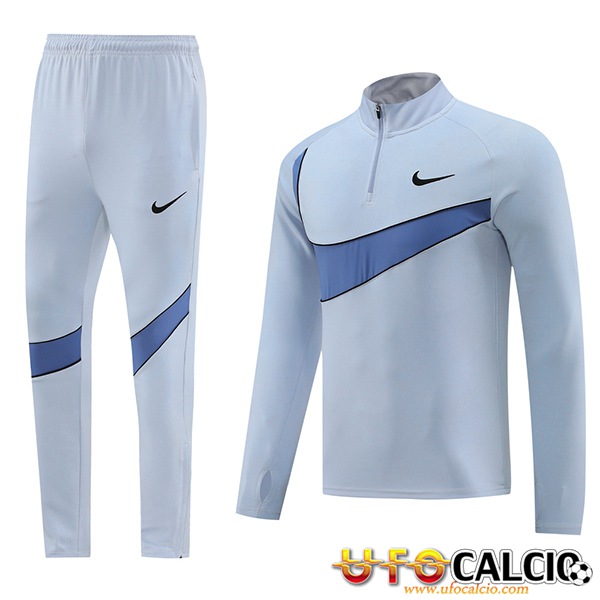 Insieme Tuta Calcio Nike Grigio Blu 2024 2025 A Poco Prezzo Outlet