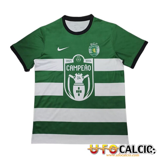 Maglie Calcio Sporting Portogallo Special Champion Verde 2024 2025 A Poco Prezzo Ufficiali