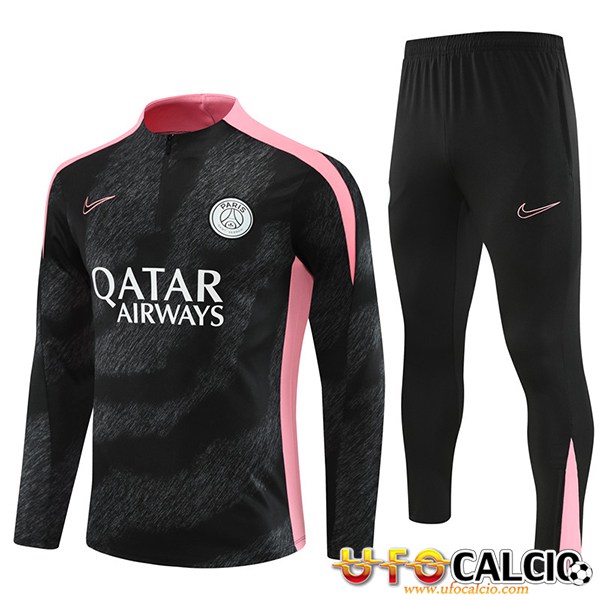 Tuta paris saint germain nera e rosa new arrivals
