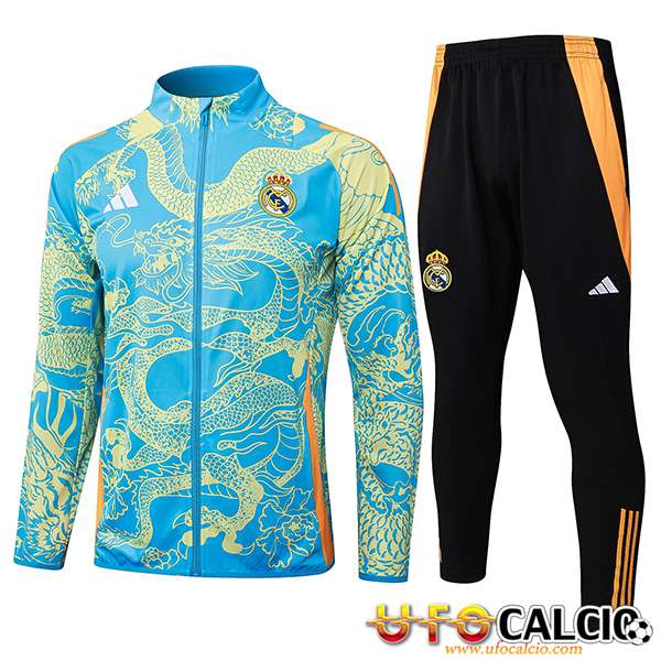 Nuova Tuta Calcio Real Madrid Grigio 2019 2020 Giacca con cappuccio Pantaloni